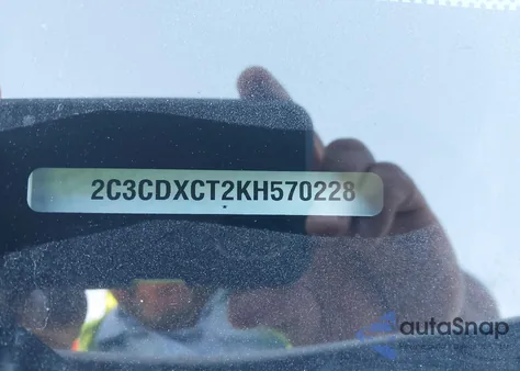 2019 Dodge Charger R/T Rwd из США, поврежденный, VIN 2C3CDXCT2KH570228